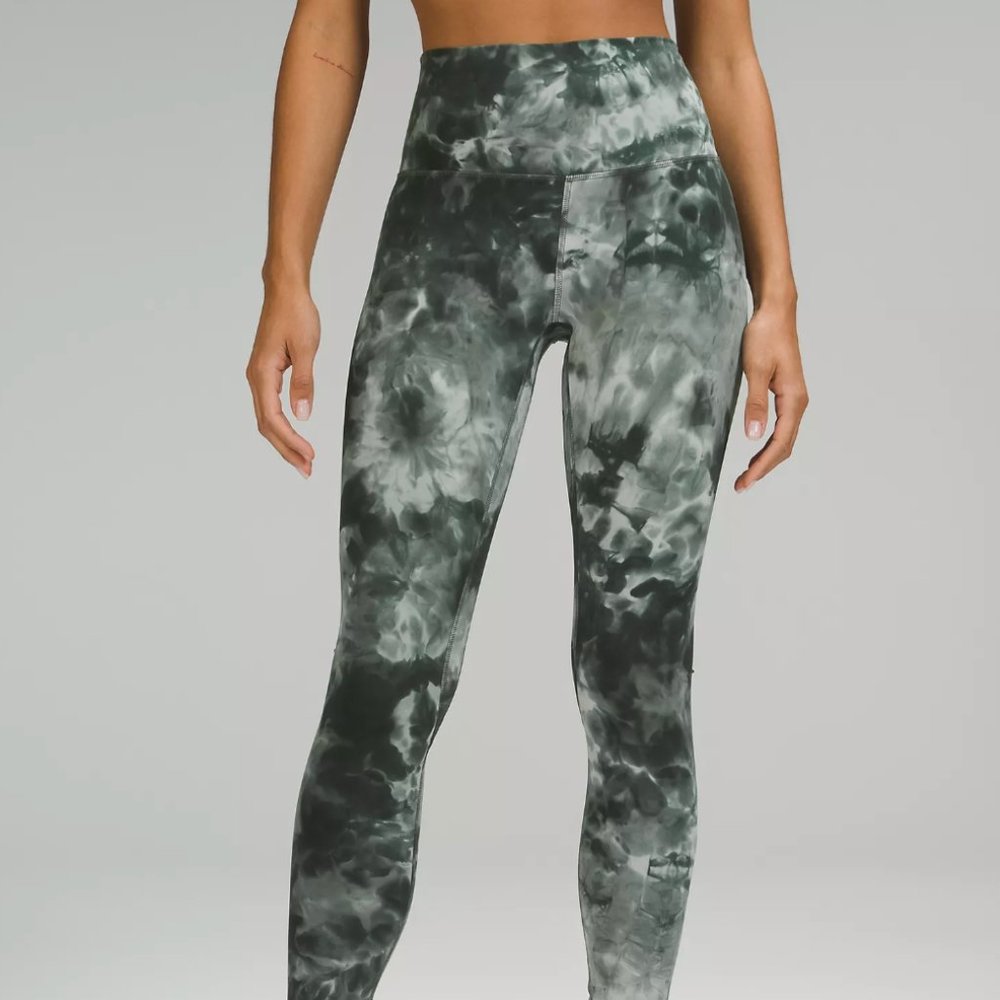 NWT Lululemon HR Align Leggings 31” Inseam, Size 4 in Tie Dye